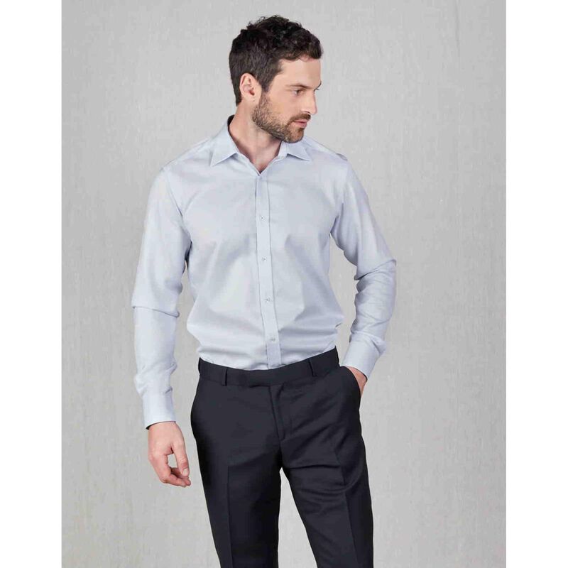 Rembrandt London Light Blue Textured Shirt image number 3